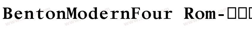 BentonModernFour Rom字体转换